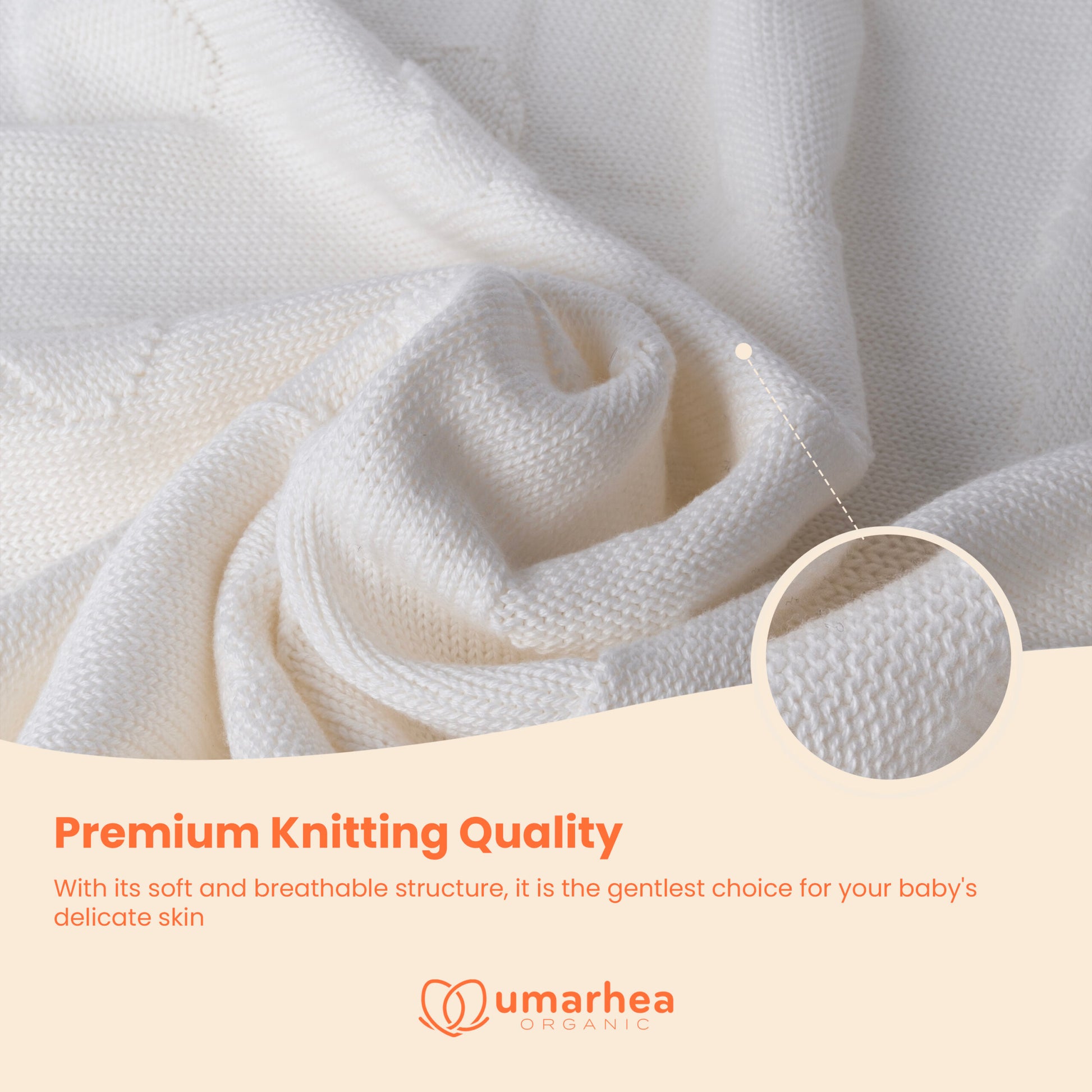 Perfect Umarhea Organic Cotton Baby Blanket Cloud