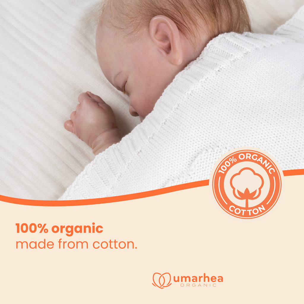Perfect Umarhea Organic Cotton Baby Blanket Cloud