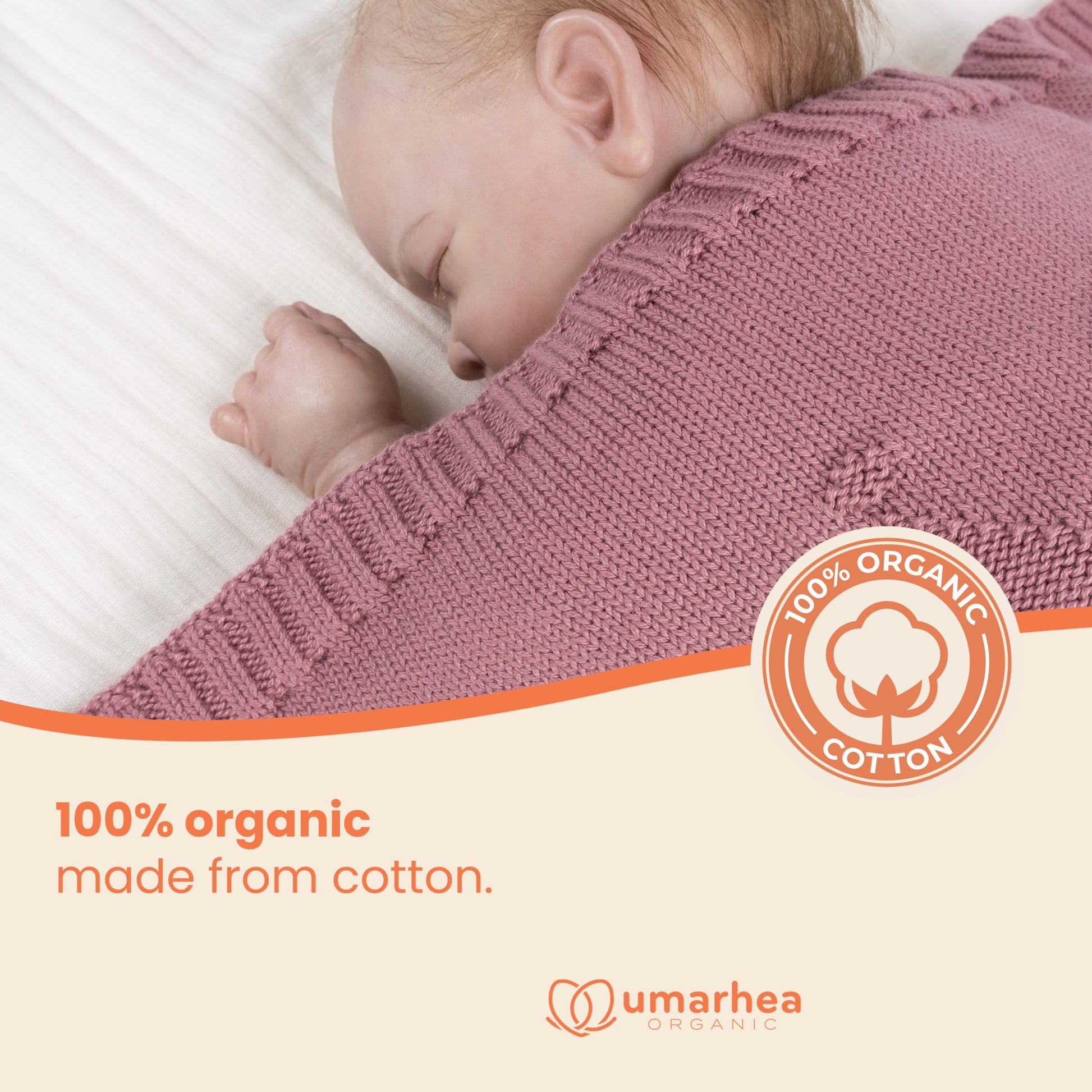 Perfect Umarhea Organic Cotton Baby Blanket Rose Crown