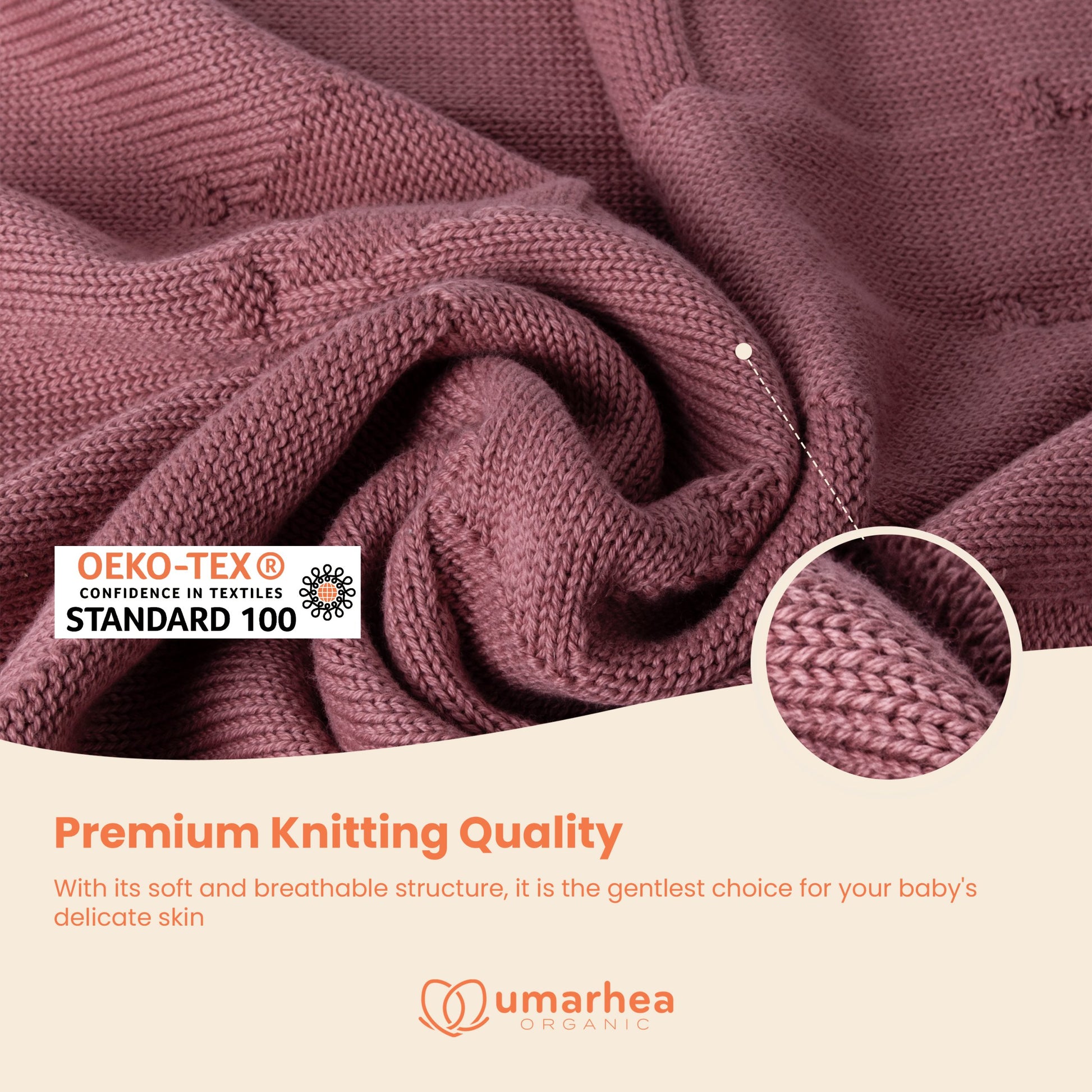 Perfect Umarhea Organic Cotton Baby Blanket Rose Crown