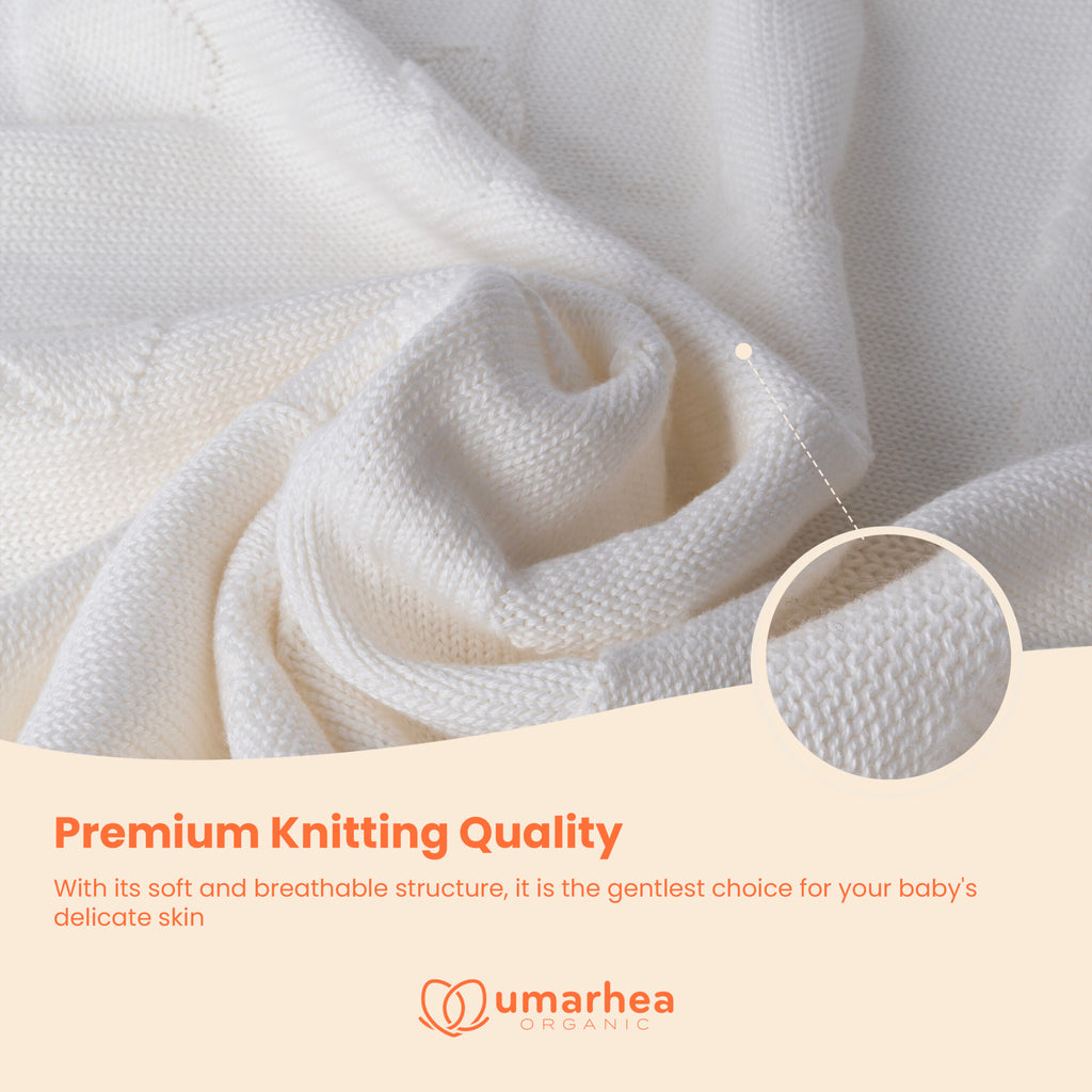 Perfect Umarhea Organic Cotton Baby Blanket Cloud