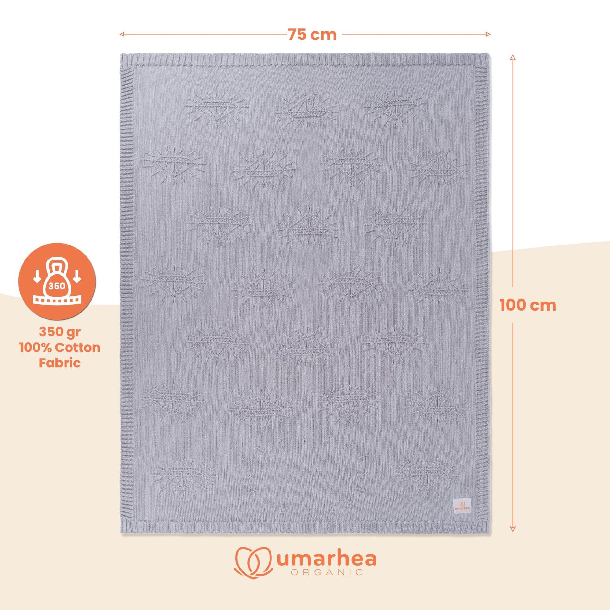 Perfect Umarhea Organic Cotton Baby Blanket Gray Diamond
