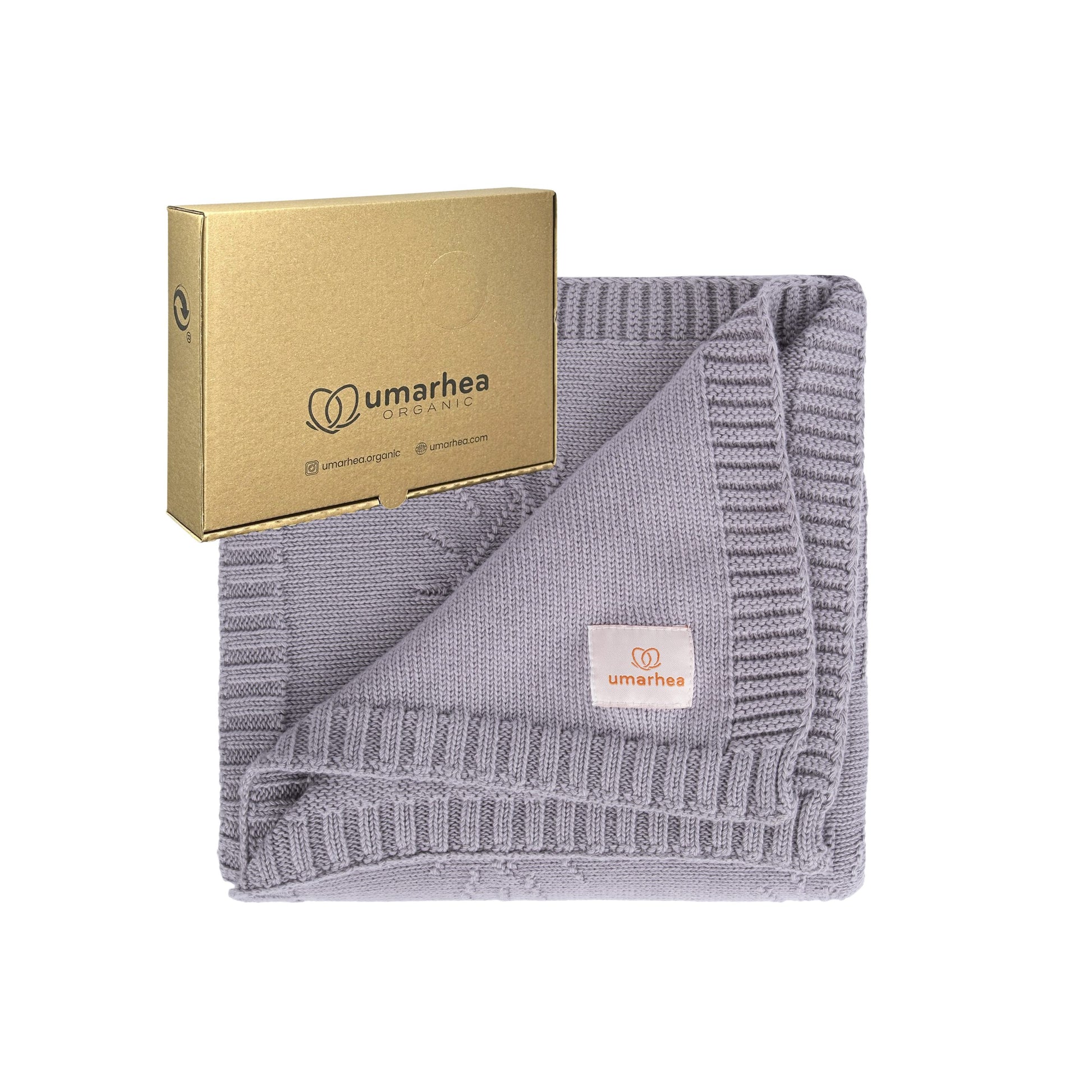 Perfect Umarhea Organic Cotton Baby Blanket Gray Diamond