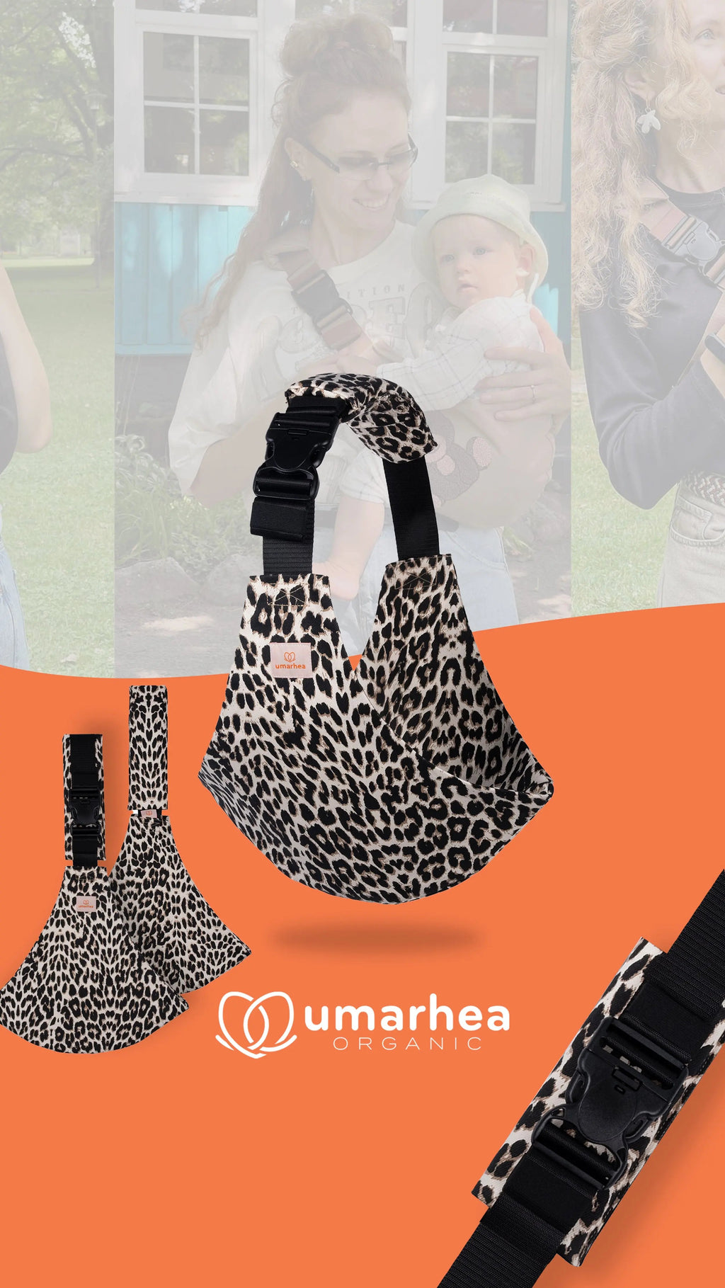 Umarhea hip carrier, cotton, 20 kg capacity