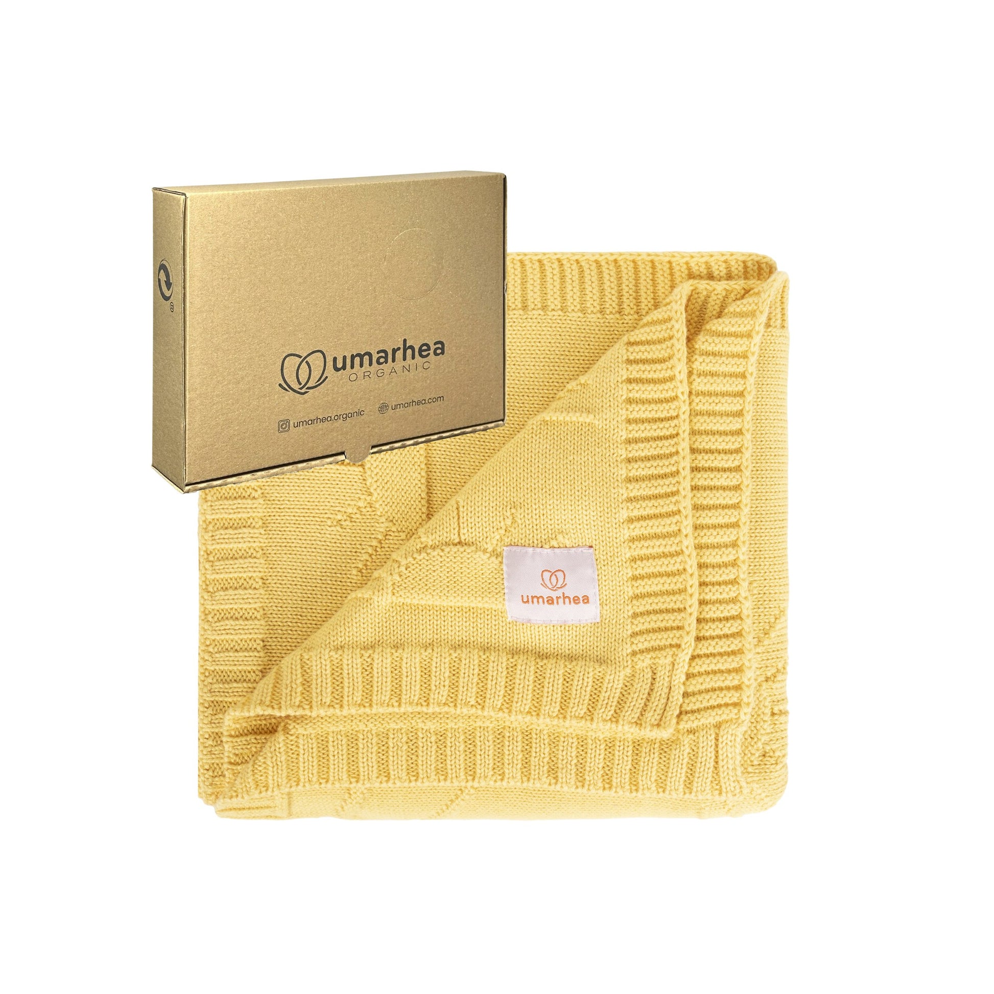 Perfect Umarhea Organic Cotton Baby Blanket Yellow Sun